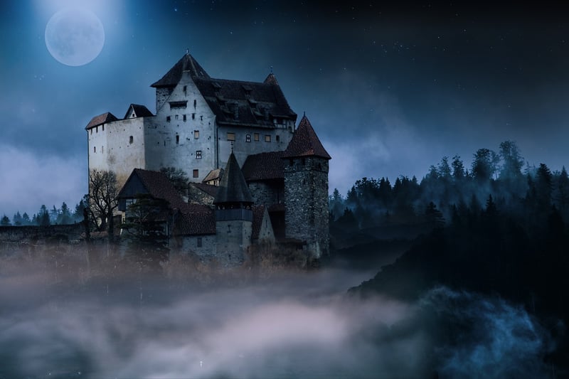 Fantasy landscape with a castle